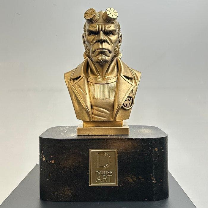 Daluxe Art - 1999 • Hellboy Gold Edition Bust, Antiek en Kunst, Kunst | Designobjecten