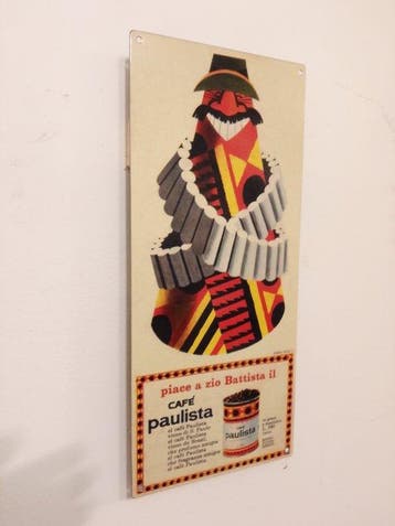 Lavazza - Armando Testa - Reclamebord - IJzer