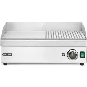 Bak-/Grillplaat | KitchenLine | Elektrisch | Glad/Gegroefd, Verzenden, Nieuw in verpakking