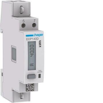 Hager Elektriciteitsmeter - ECP140D, Verzenden, Nieuw