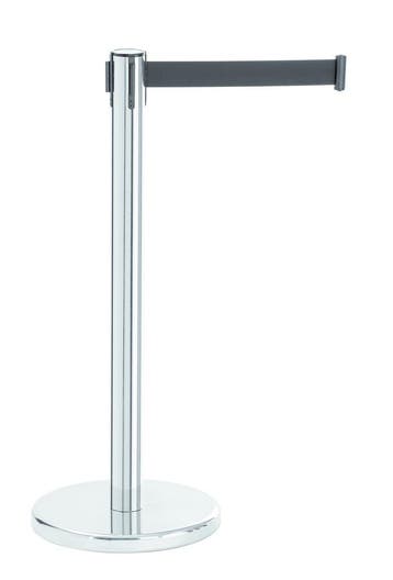 Barrière standaard 1800 RVS | Trekband 1,8m zwart |, Verzenden, Nieuw in verpakking