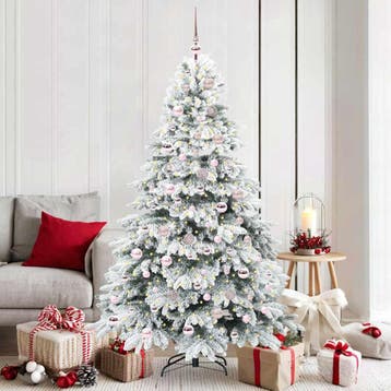 vidaXL Kunstkerstboom met 300 LED met standaard Wit 180 cm, Verzenden, Nieuw