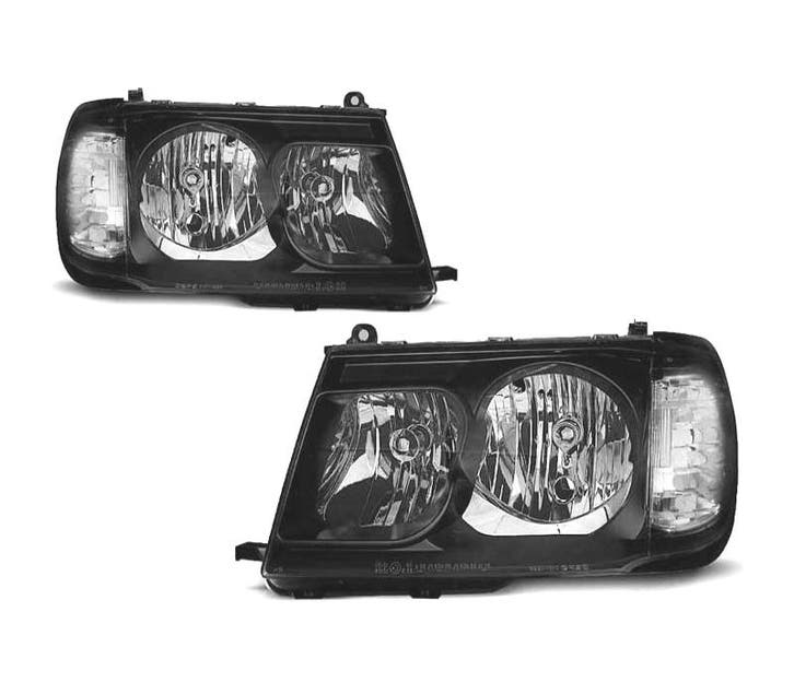 PHARES POUR TOYOTA LAND CRUISER FJ100 98-04 NOIR, Auto-onderdelen, Verlichting, Verzenden