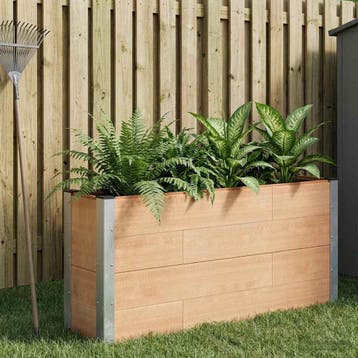 vidaXL Verhoogde plantenbak Bruin 150 x 30 x 72 cm WPC en, Tuin en Terras, Verzenden, Nieuw