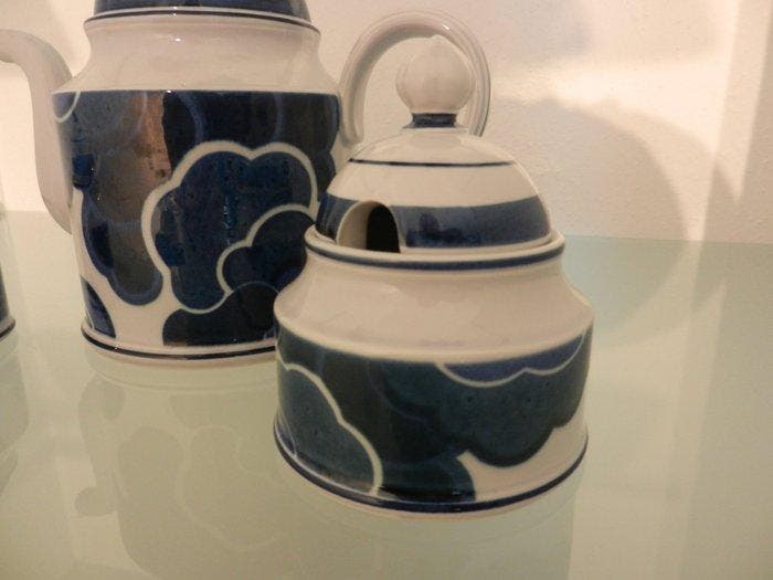 Villeroy & Boch - Koffie- en theeservies (6) - Blue Cloud -, Antiquités & Art, Antiquités | Meubles | Tables