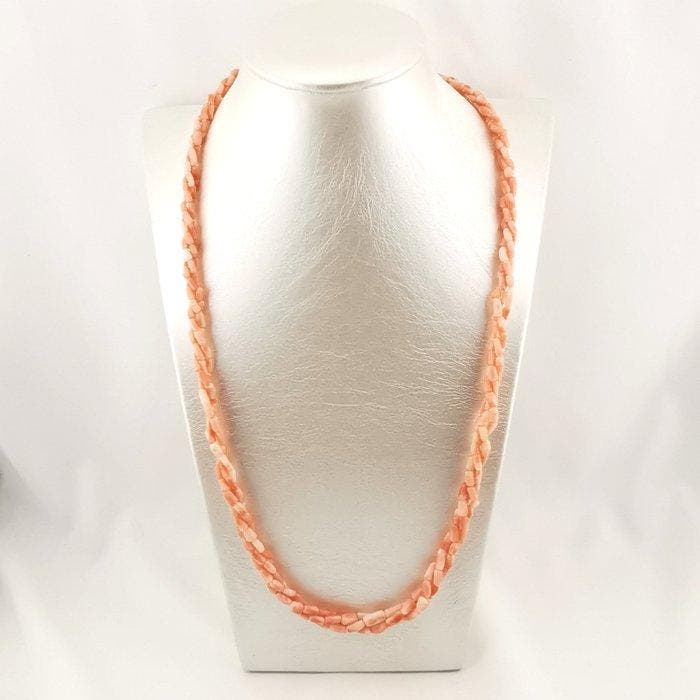 Koraal - Zilver - Halsketting - ambachtelijke productie, Collections, Minéraux & Fossiles