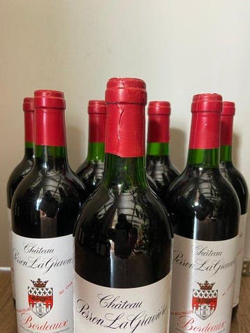 1990 Chateau Perron La Graviere - Bordeaux - 8 Bouteilles, Verzamelen, Wijnen, Nieuw