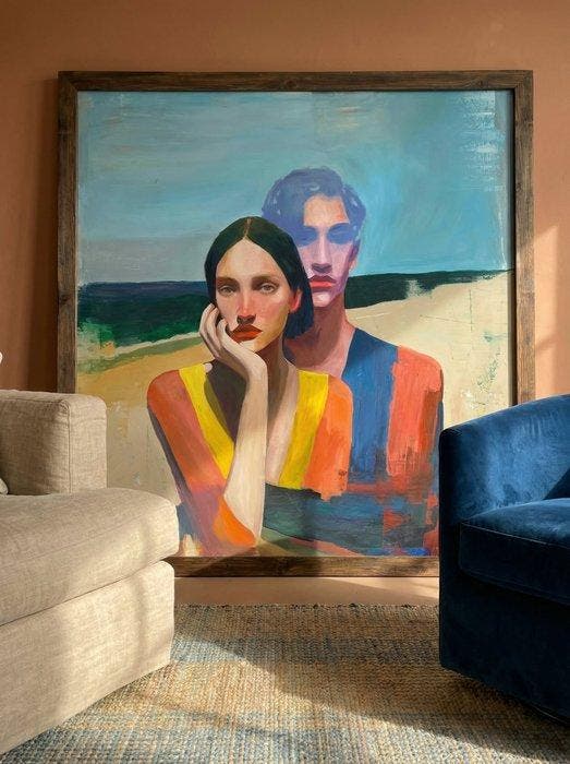 Néo Pablo - What Remains Between Us – 100% Original Artwork, Antiek en Kunst, Kunst | Schilderijen | Modern