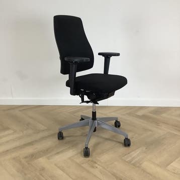 Interstuhl  ergonomische bureaustoel,  zwart - grijs, Ergonomisch, Gebruikt, Zwart, Bureaustoel