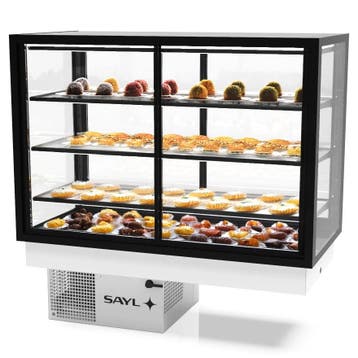 Drop-In Koelvitrine | INTEGRA | Zwart | +2°C/+6°C |, Verzenden, Nieuw in verpakking