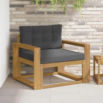 vidaXL Buiten Midden Sofa Polyester Wit, Verzenden