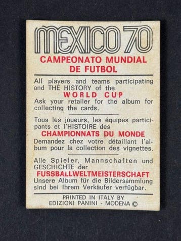 1970 Panini Mexico 70 World Cup, - History: Ghiggia 1950 - 1
