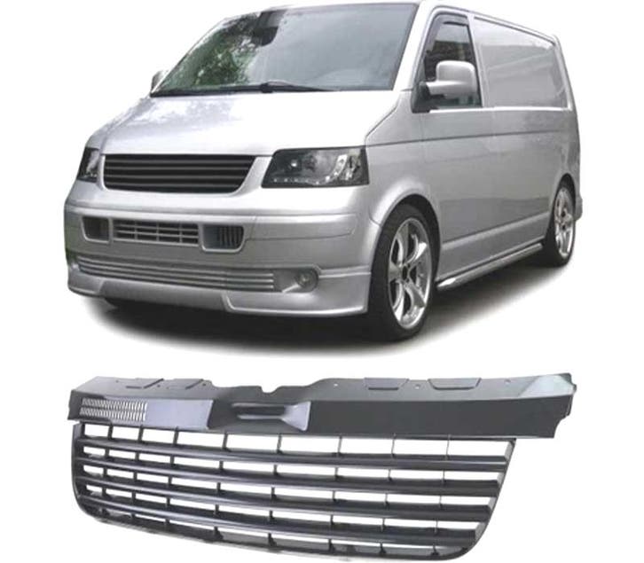 CALANDRE VOLKSWAGEN VW T5 TRANSPORTER 04-09 NOIR BRILLANT, Autos : Pièces & Accessoires, Carrosserie & Tôlerie, Envoi