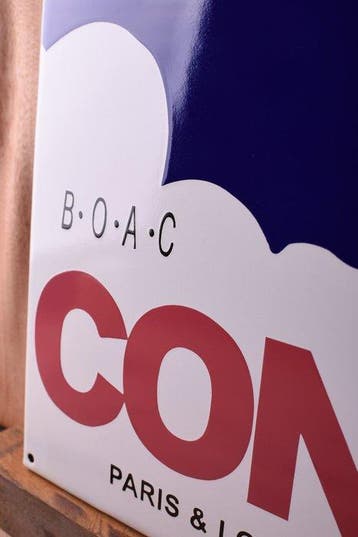 Concorde; British Airways - original sign - Reclamebord -