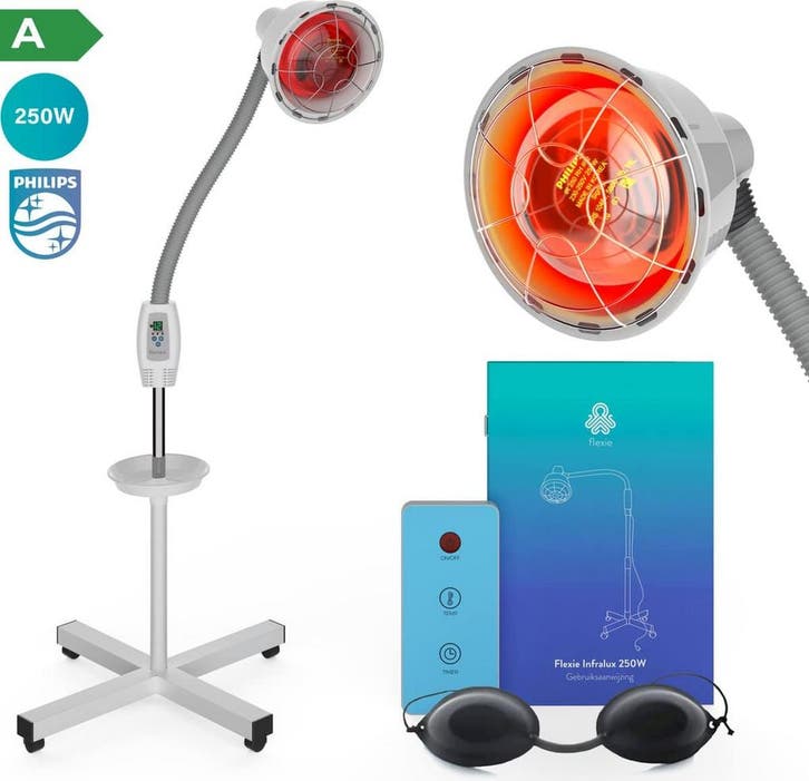 FLEXIE® Infralux 275 Infraroodlamp Warmtelamp - Rood, Sports & Fitness, Produits de massage, Envoi