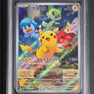 Pokémon Graded card - Pikachu 001/SV-P Pre-Order Bonus - PSA, Nieuw