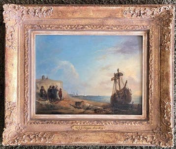 Wijnand Nuijen (1813-1839), Toegeschreven aan - Visservolk, Antiek en Kunst, Kunst | Schilderijen | Klassiek