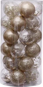2dekans | Deluxe Kerstballenset – 50 stuks - Ø 6 cm – Goud –, Diversen, Kerst, Ophalen of Verzenden, Nieuw