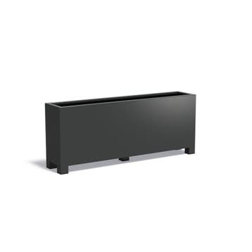 Aluminium plantenbak 200x40x80cm - Met poten, 100 cm of meer, Nieuw, Metaal, 60 cm of meer