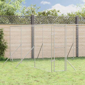 vidaXL Hondenkennel voor buiten 6x6x2 m gegalvaniseerd staal, Verzenden, Nieuw