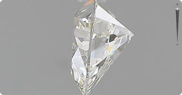1 pcs Diamant (Natuurlijk) - 0.70 ct - Hart - G - IF -, Nieuw