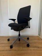 Steelcase Amia Grijs/Zwart - Refurbished Bureaustoel, Verzenden, Zwart, Zo goed als nieuw, Bureaustoel