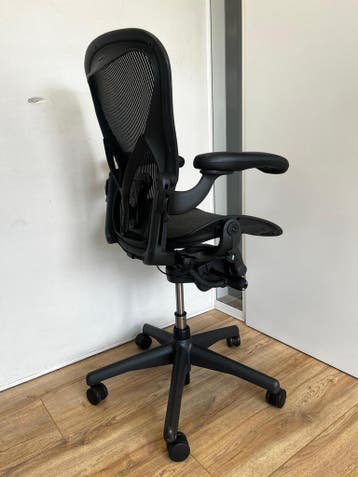 Herman And Miller Office Chair | Posturefit, Verzenden, Zwart, Zo goed als nieuw, Bureaustoel