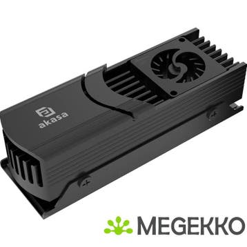 Akasa Gecko Pro LX M.2 NVMe SSD Luchtkoeler 2 cm Zwart 1, Verzenden, Nieuw