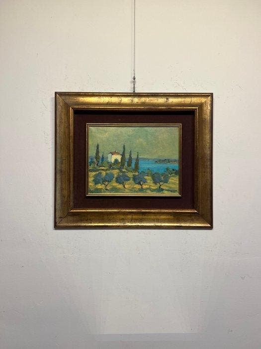 Gian Franco Tessari (XX - La Casa sul Mare, Antiek en Kunst, Kunst | Schilderijen | Klassiek
