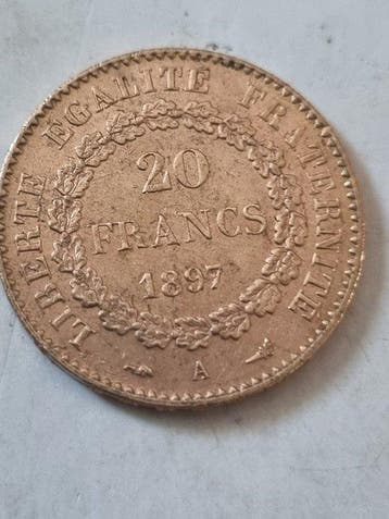Frankrijk. 20 Francs 1897-A Génie