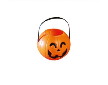Halloween Snoepemmer Pompoen 9cm, Verzenden, Nieuw