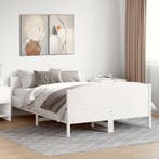 vidaXL Bedframe zonder matras massief grenenhout wit 140x200, Verzenden, Nieuw