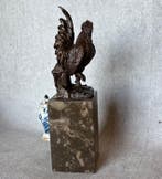 Beeld, Haan 26.5 cm - 26.5 cm - Brons, Marmer
