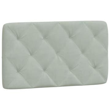 vidaXL Hoofdbordkussen 90 cm velvet lichtgrijs, Verzenden