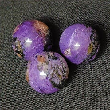 Sphères de charoïte (Lac Baïkal)- 230 g - (3)