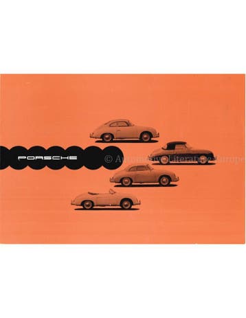 1957 PORSCHE 356 A PROGRAMMA BROCHURE DUITS