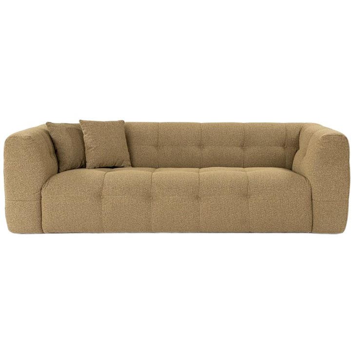 Evila Originals Cady 3-zitszetel In Kaki - Ongebruikt, Huis en Inrichting, Zetels | Zetels, 150 cm of meer, Zo goed als nieuw
