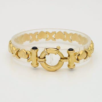 Bracelet - 18 carats Or jaune - Saffier