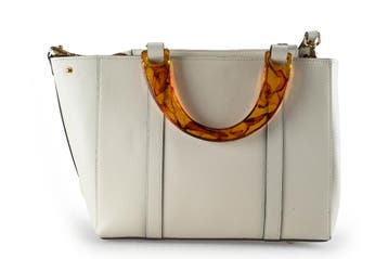 Gianni Notaro Handtas Wit, Handtassen en Accessoires, Tassen | Damestassen, Verzenden, Zo goed als nieuw, Wit
