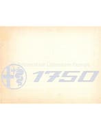 1968 ALFA ROMEO 1750 BERLINA BROCHURE FRANS