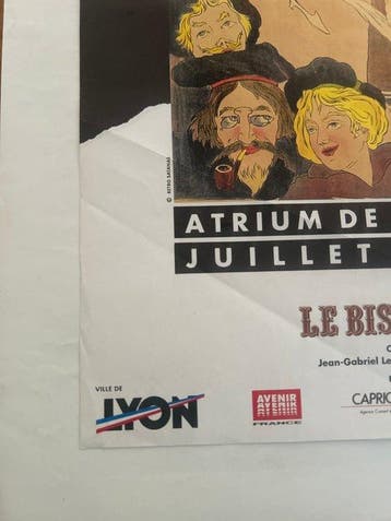 le bistro de Lyon - Rare affiche exposition le Bistro de