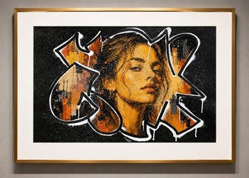 Timo Wedell - Dark Queen - Unikat Edition Street Pop Art