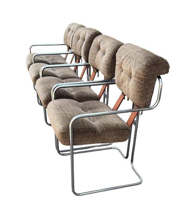 i4Mariani - Chaise (4) - Tucroma - Velours, Antiquités & Art, Art | Objets design