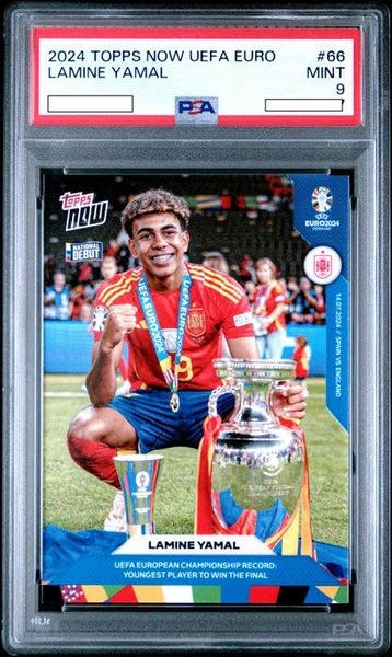 2024 Topps Now - UEFA Euro - Lamine yamal #66 Graded card -, Nieuw