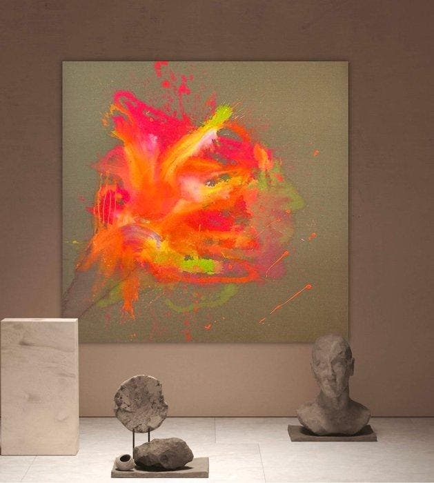 Stefanie Raus - Summersplash 1519 XXL, Antiek en Kunst, Kunst | Schilderijen | Modern