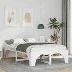 vidaXL Bedframe Wit 120 x 200 cm Massief grenenhout, Huis en Inrichting, Verzenden, Nieuw