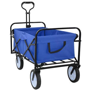 vidaXL Opvouwbare Handtrolley Blauw 94 x 53 x 99 cm Oxford, Verzenden, Nieuw
