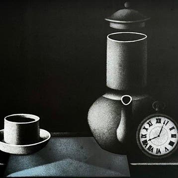 Mario Avati (1921-2009) - Le café du petit matin
