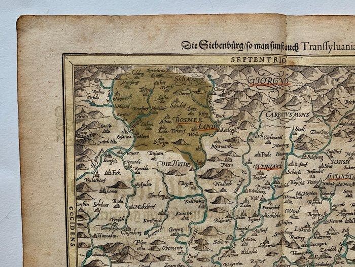 Roemenië - Transilvanië; Sebastian Münster - Die Siebenbürg, Boeken, Atlassen en Landkaarten