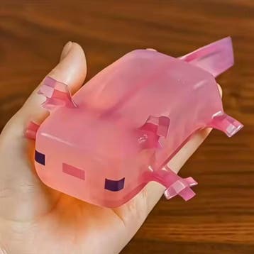 Axolotl Stressbal Knijpspeelgoed - Kneed -  Squishy Fidget, Verzenden, Nieuw